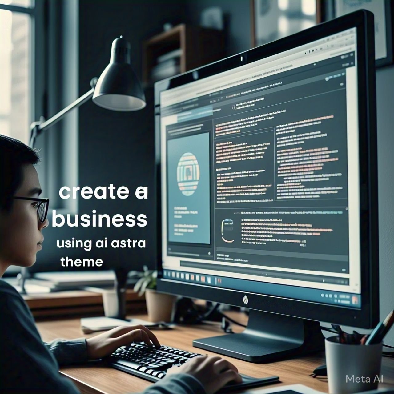 create a business website using ai in astra theme